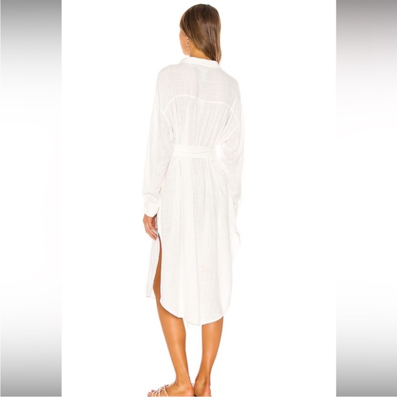 NWT L*SPACE BARCELONA button down white dress - SIZE XS/S - Picture 5 of 11